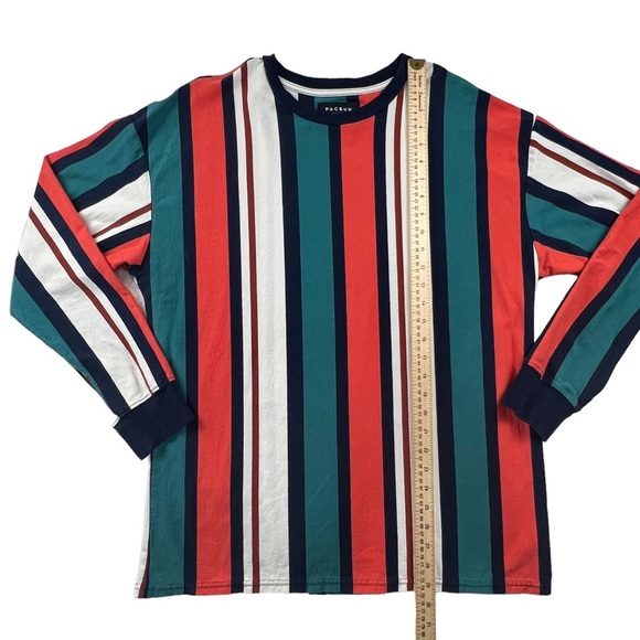 Pacsun Striped T Shirt Men's Large Long Sleeves - Picture 11 of 12
